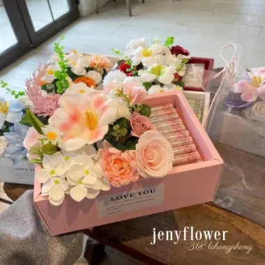 Giỏ Hoa 2 Ngăn Đựng Tiền